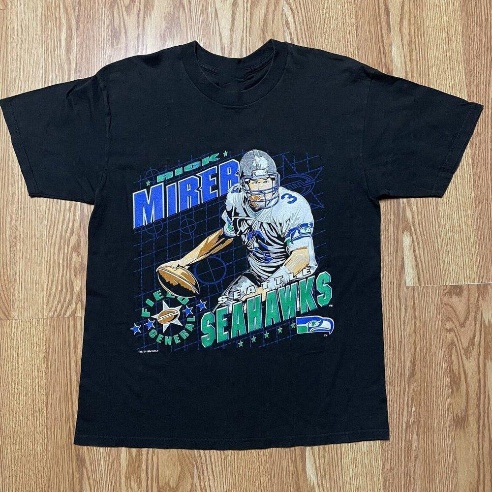 1994 Seattle Seahawks Rick Mirer Shirt 90S Full Size S-3Xl   Made